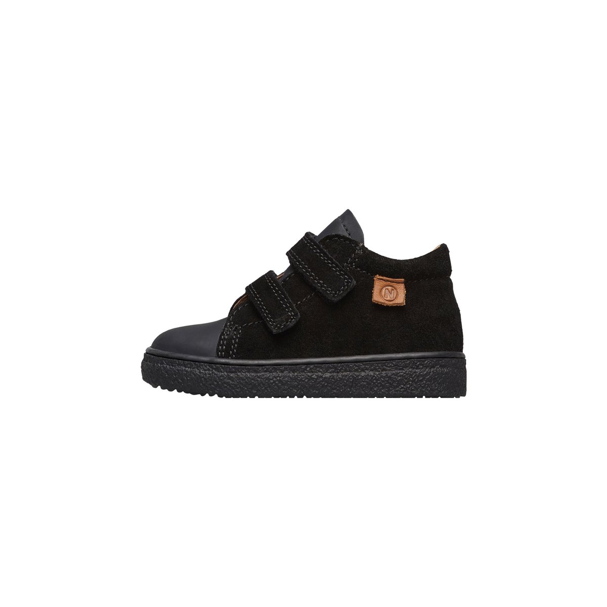 Baskets en cuir et synthétique ALBUS VL noir-, NATURINO