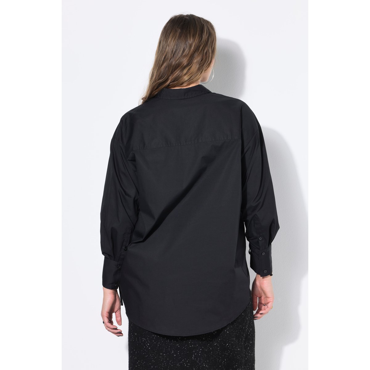 Chemisier oversize à manches longues pouvant noir, STUDIO UNTOLD