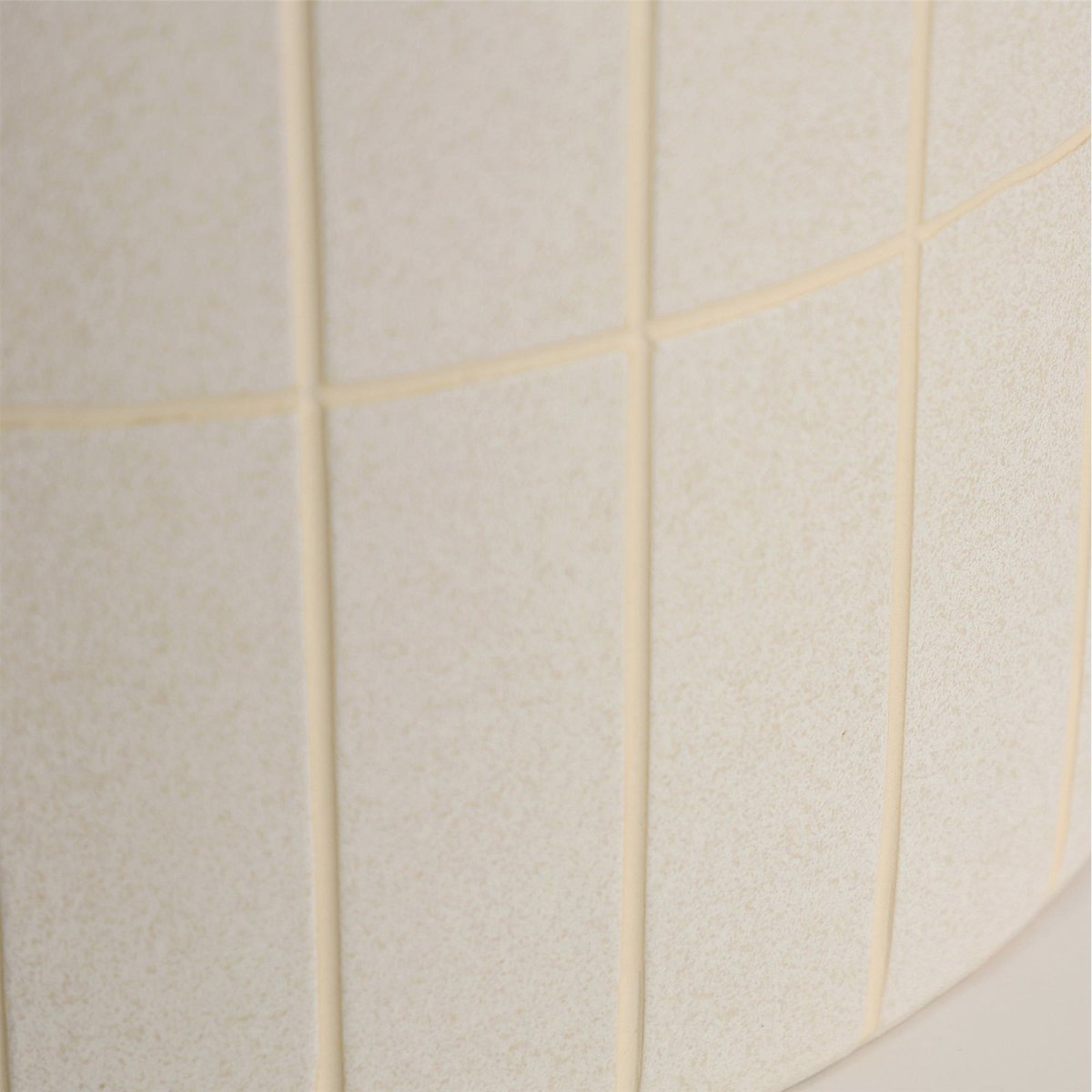Table d'appoint ronde céramique S.CHEWY beige mat, RECOLLECTION