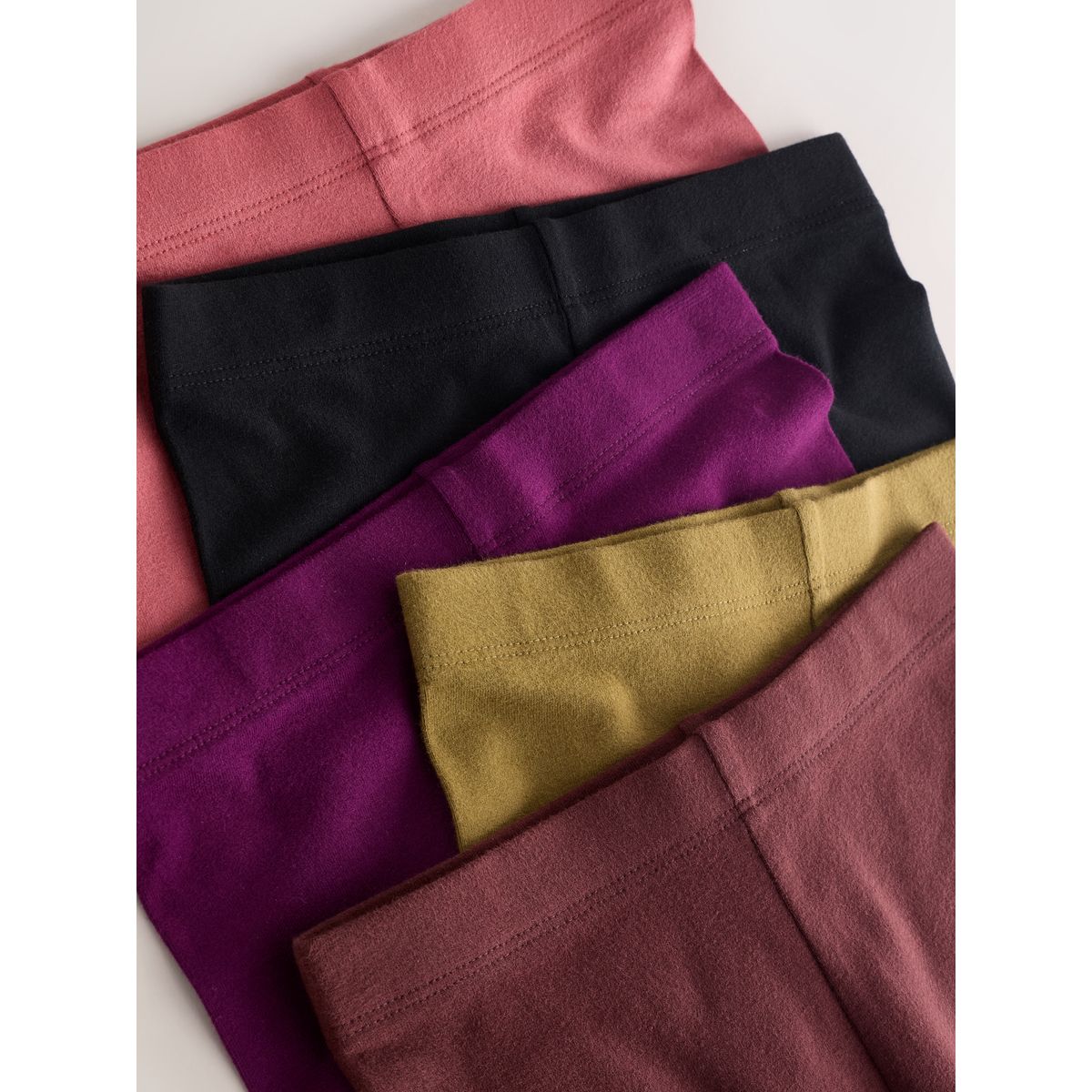 Legging, lot de 5 marron/kaki/baie, NEXT
