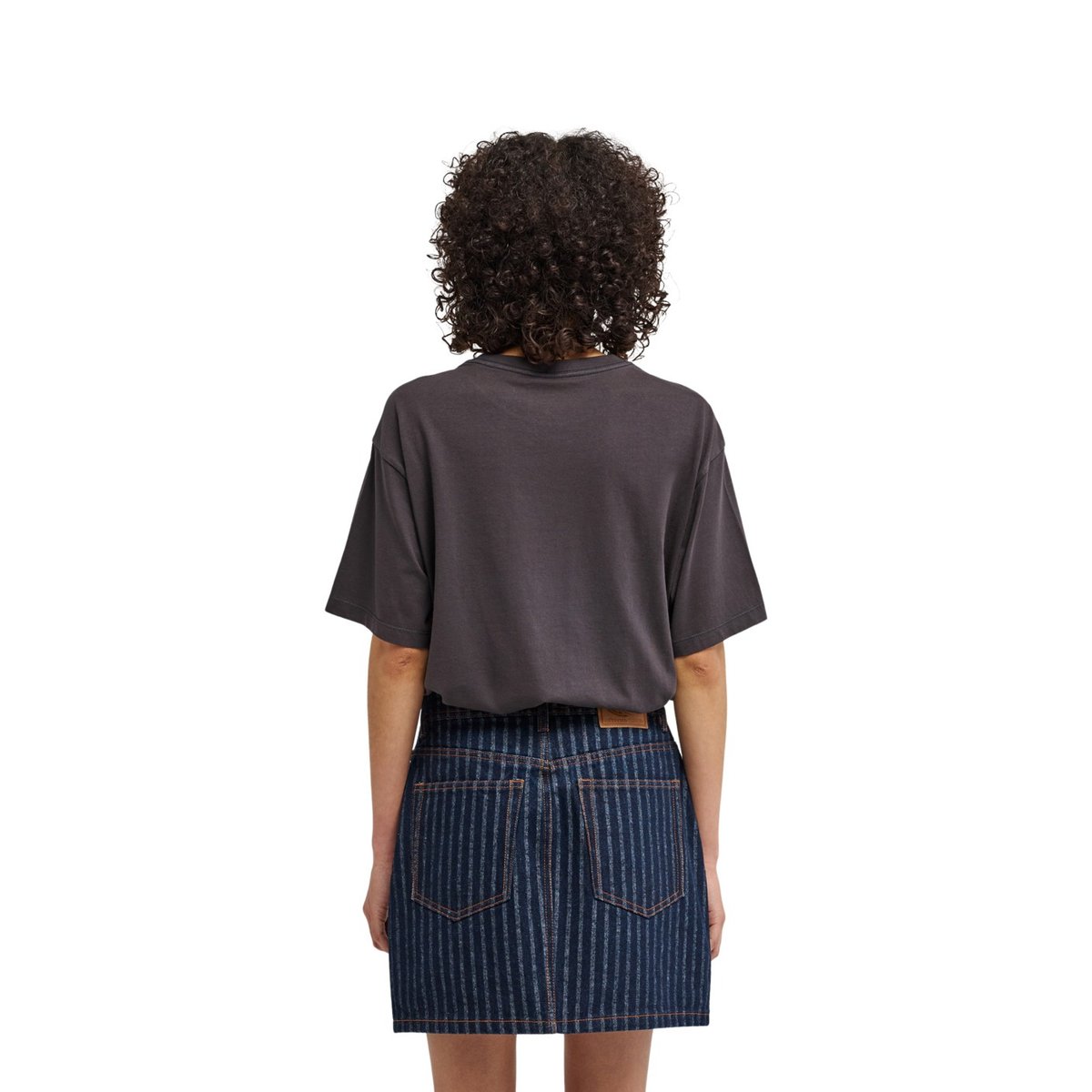 Jupe en jean 365 D bleu herringbone denim, ELEMENT