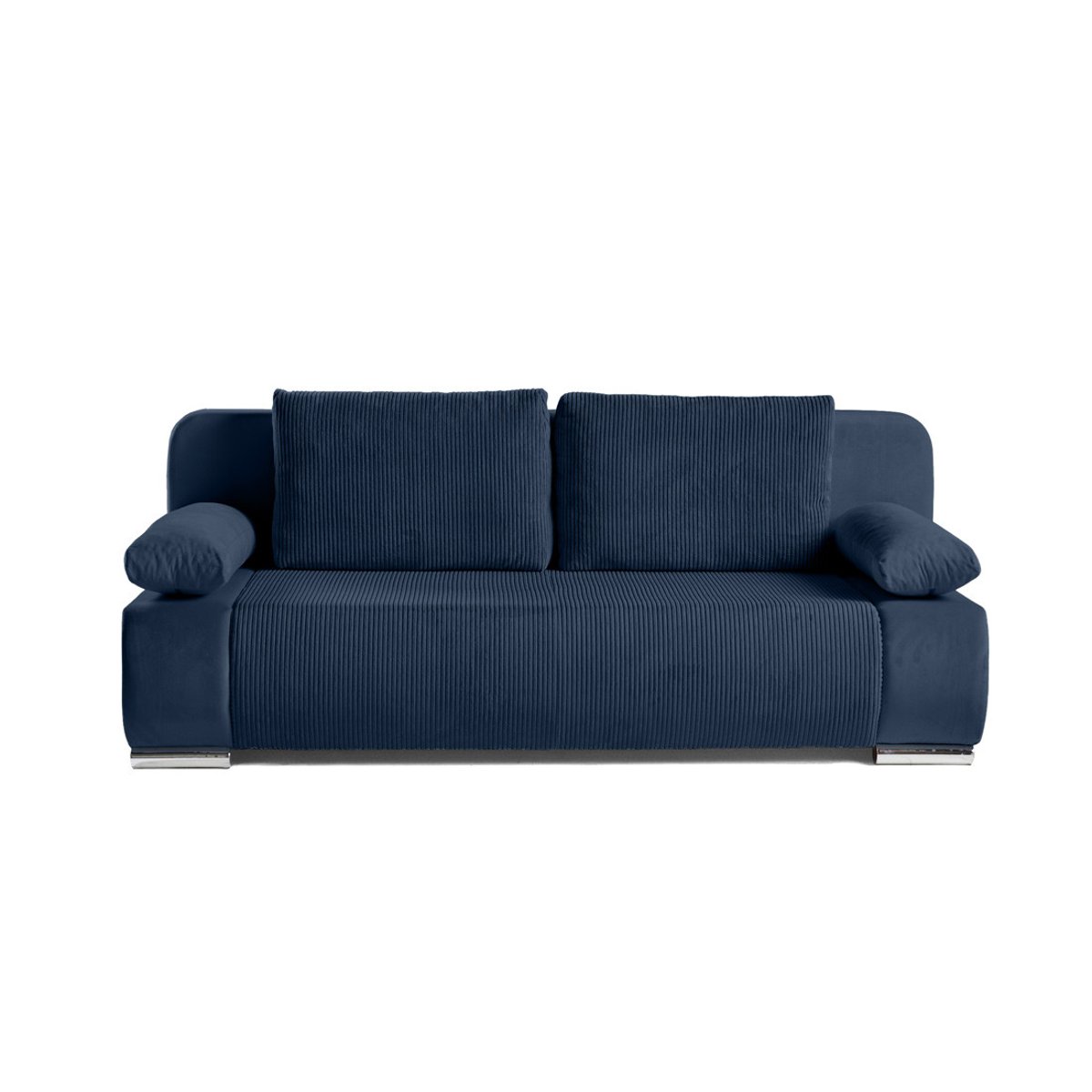Canapé Convertible 3 places - ELIO bleu marine, BEST MOBILIER
