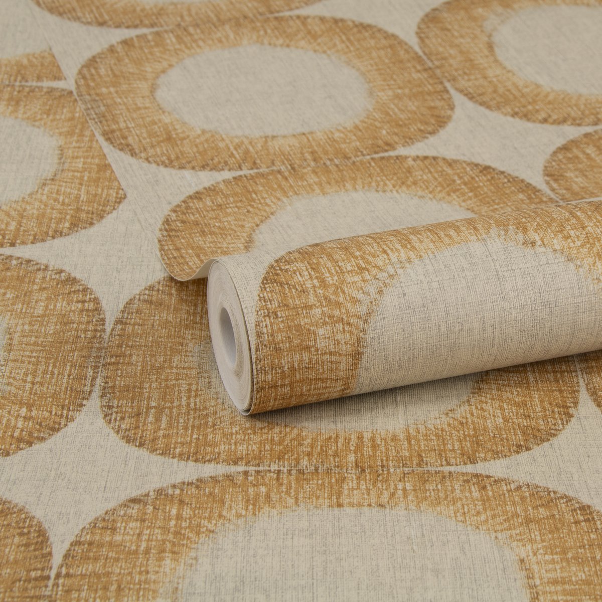 Papier peint cercles Harmonie sable, SUBLIME