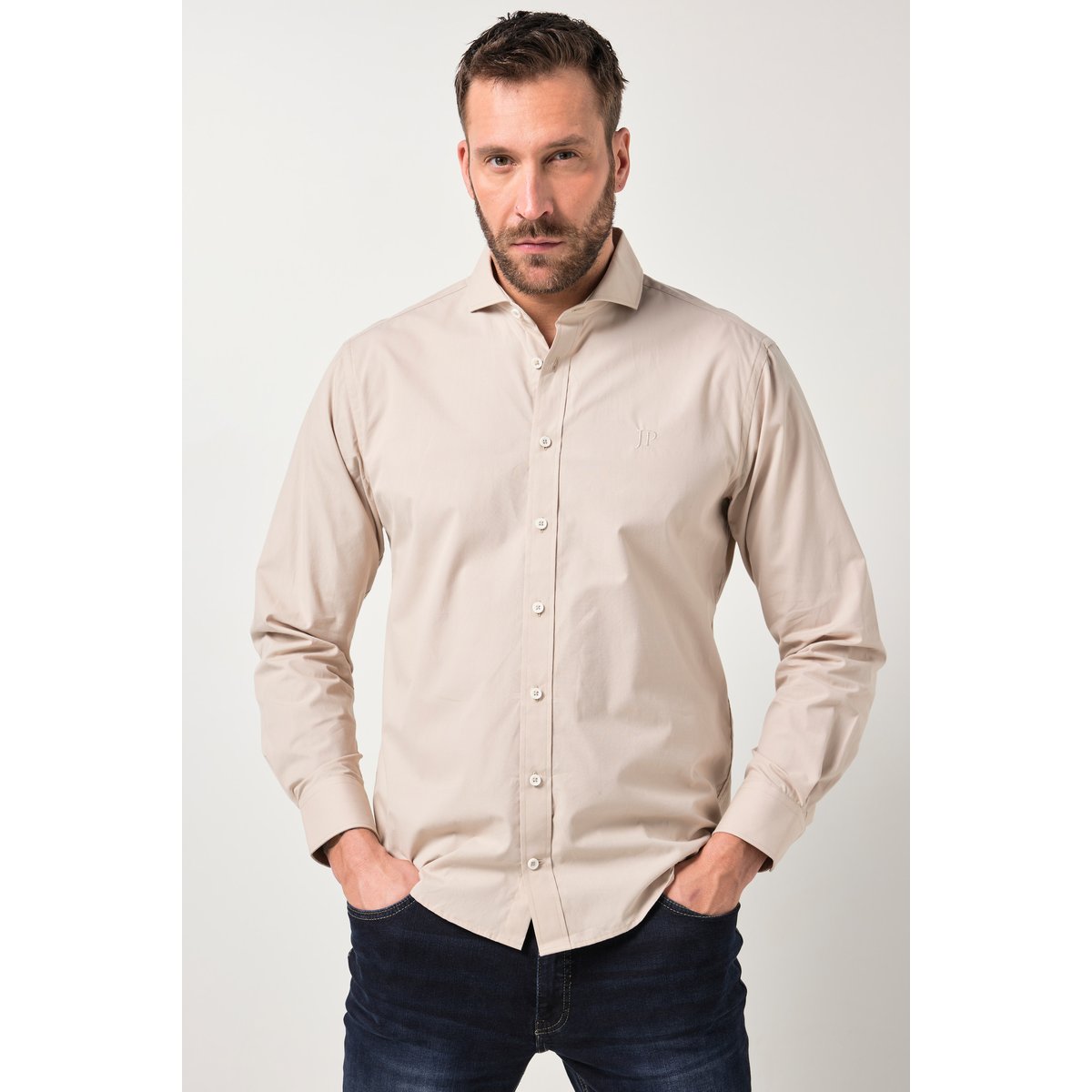 Chemise coupe Modern Fit sable, JP1880