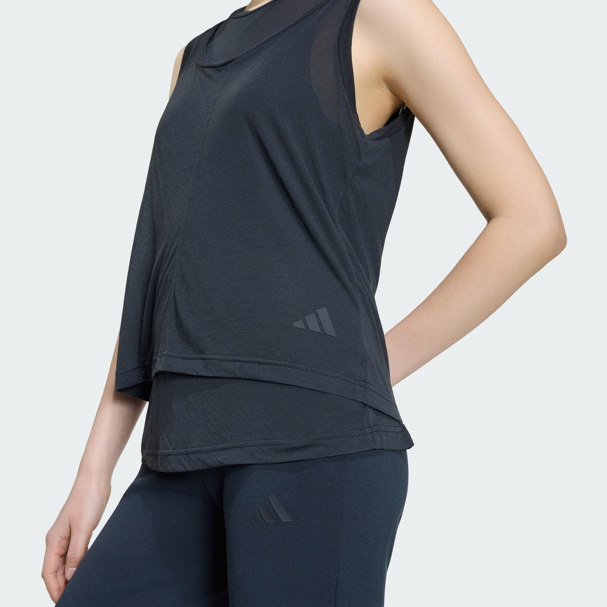 Débardeur Transparent Soft Lux Débardeur Transparent Soft Lux black, ADIDAS SPORTSWEAR