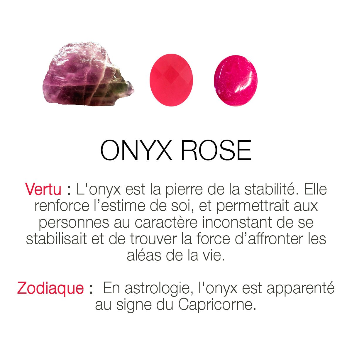 Collier onyx rose doré - serti petit modele rose, CAROLINE NAJMAN