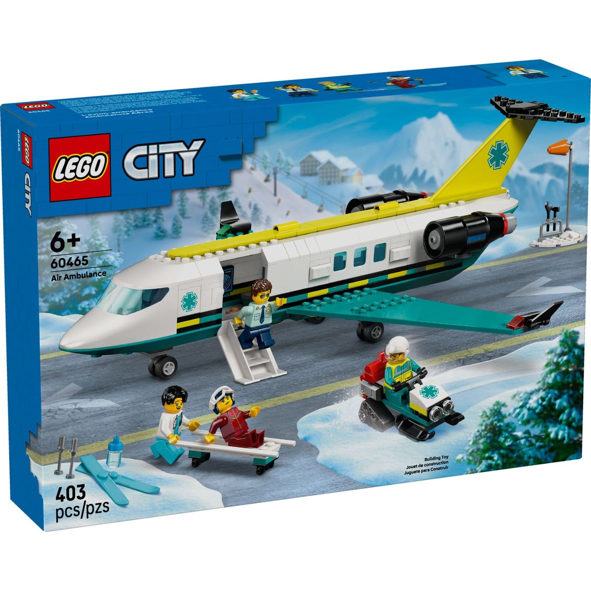 LEGO City - Ambulance de Secours Aérienne 60465 : Aventures de Sauvetage multicolore, LEGO