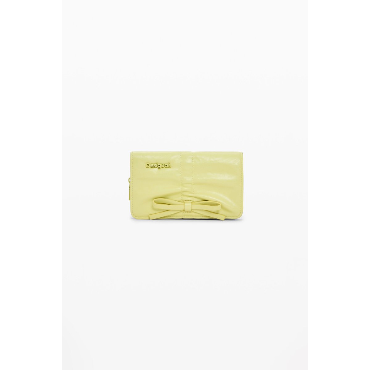 Petit porte-monnaie nœud brillant vert, DESIGUAL