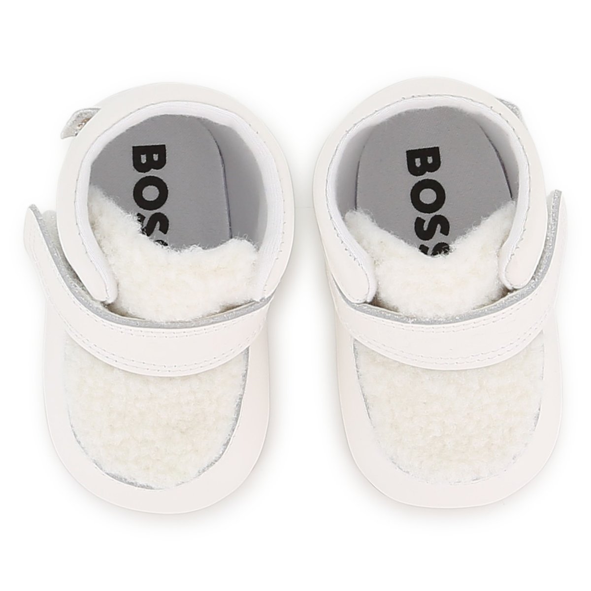 Chaussons à scratch ivory, BOSS KIDSWEAR