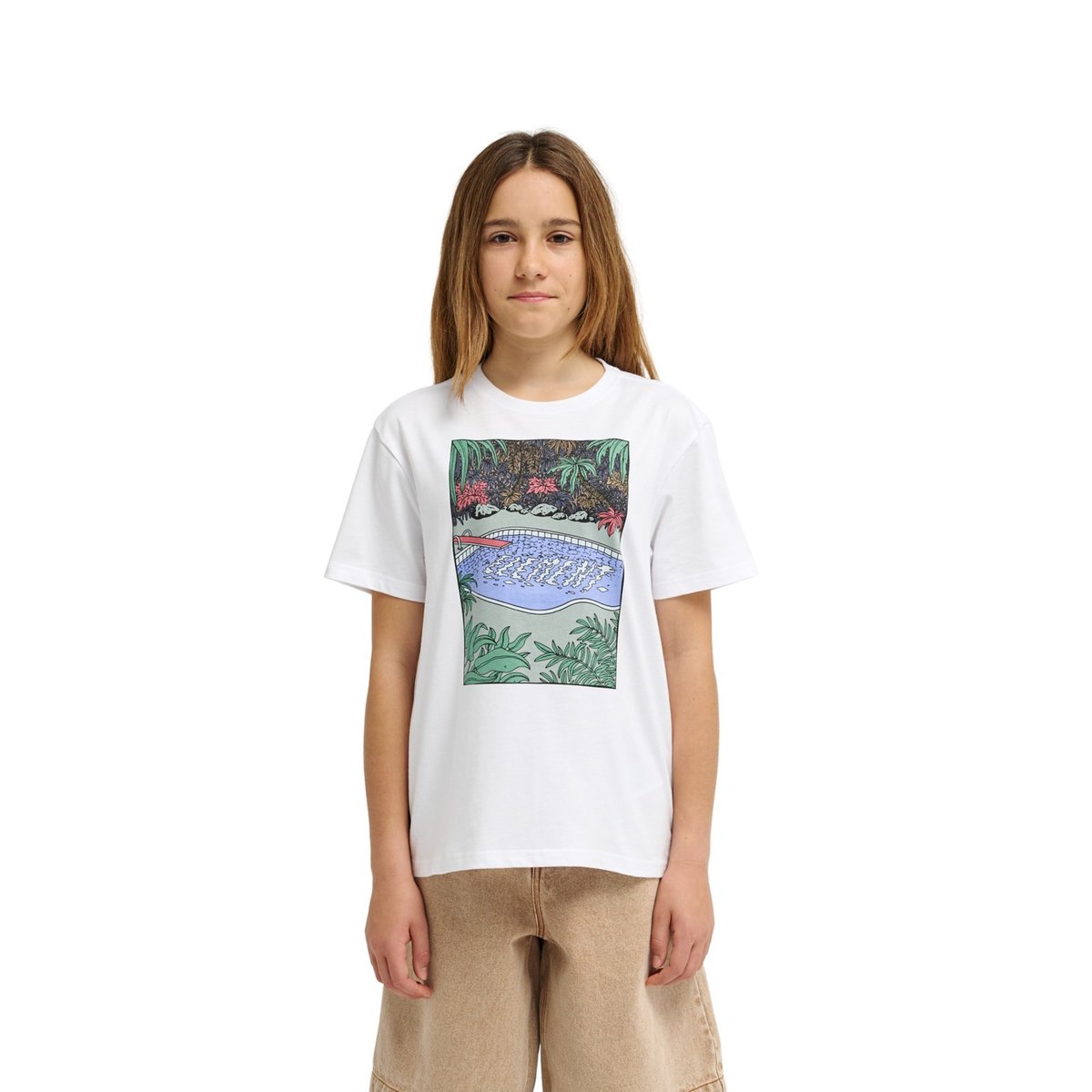 T-Shirt à manches courtes POOLSIDE blanc optic white, ELEMENT