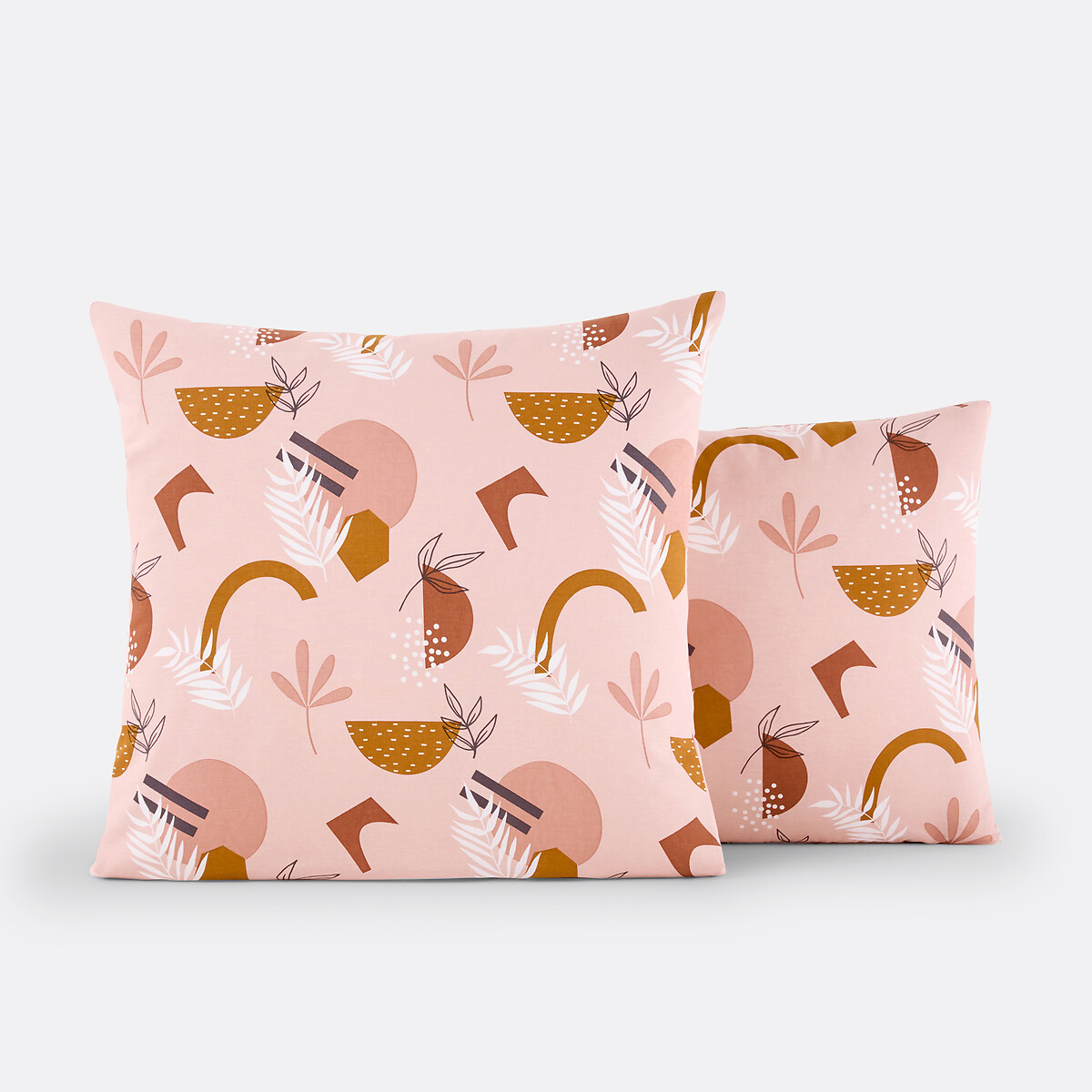 Funda de almohada de algodón, Aurès estampado fondo nude, LA REDOUTE INTERIEURS