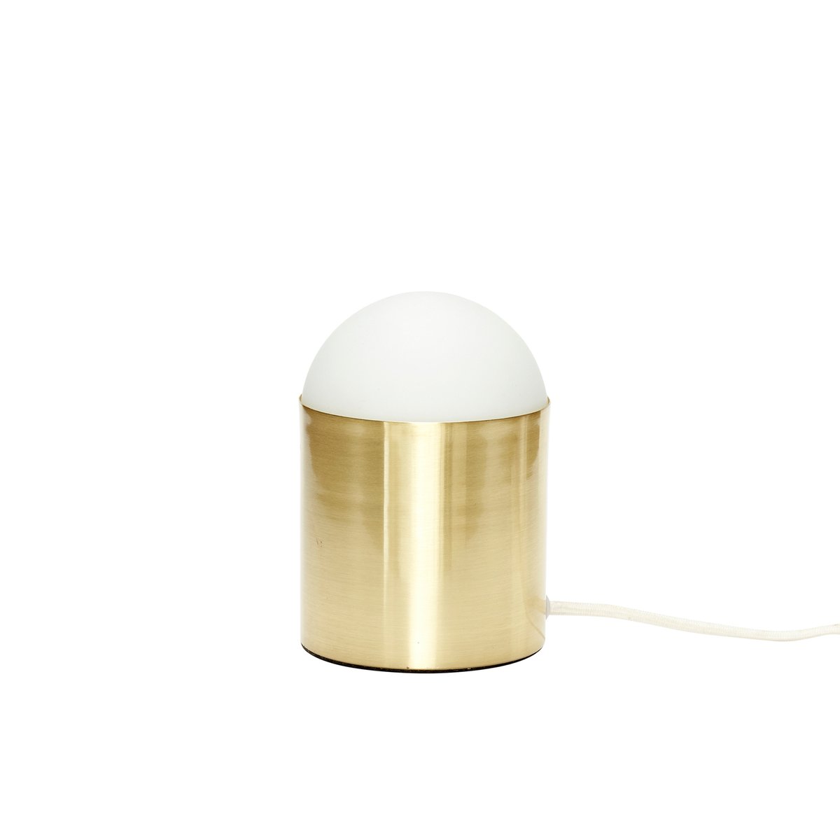 Lampe de table en fer et verre SCULPTURE laiton, HUBSCH