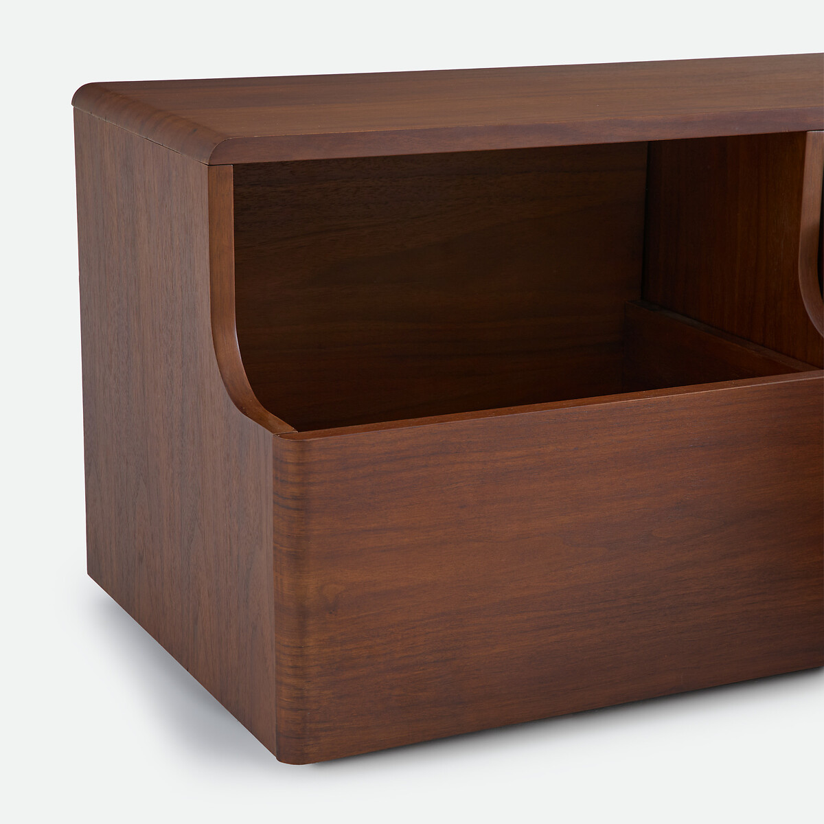 Meuble TV, 3 tiroirs, en plaqué noyer, largeur 150 cm, MAX noyer, LA REDOUTE INTERIEURS