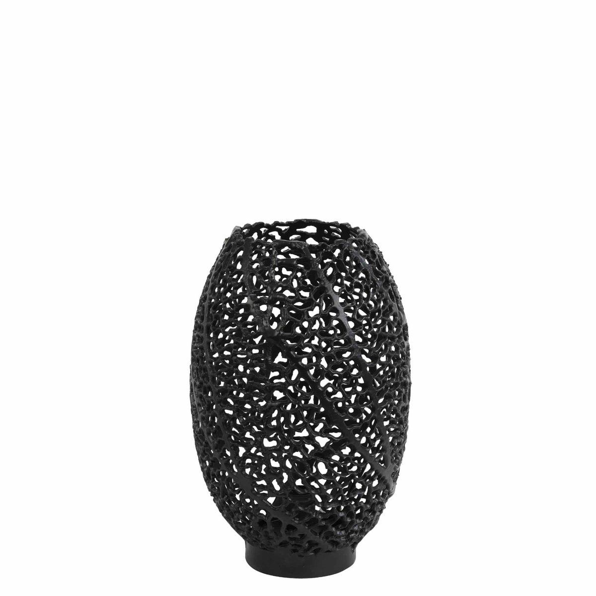 Lampe À Poser Métal SINULA noir mat, LIGHT & LIVING
