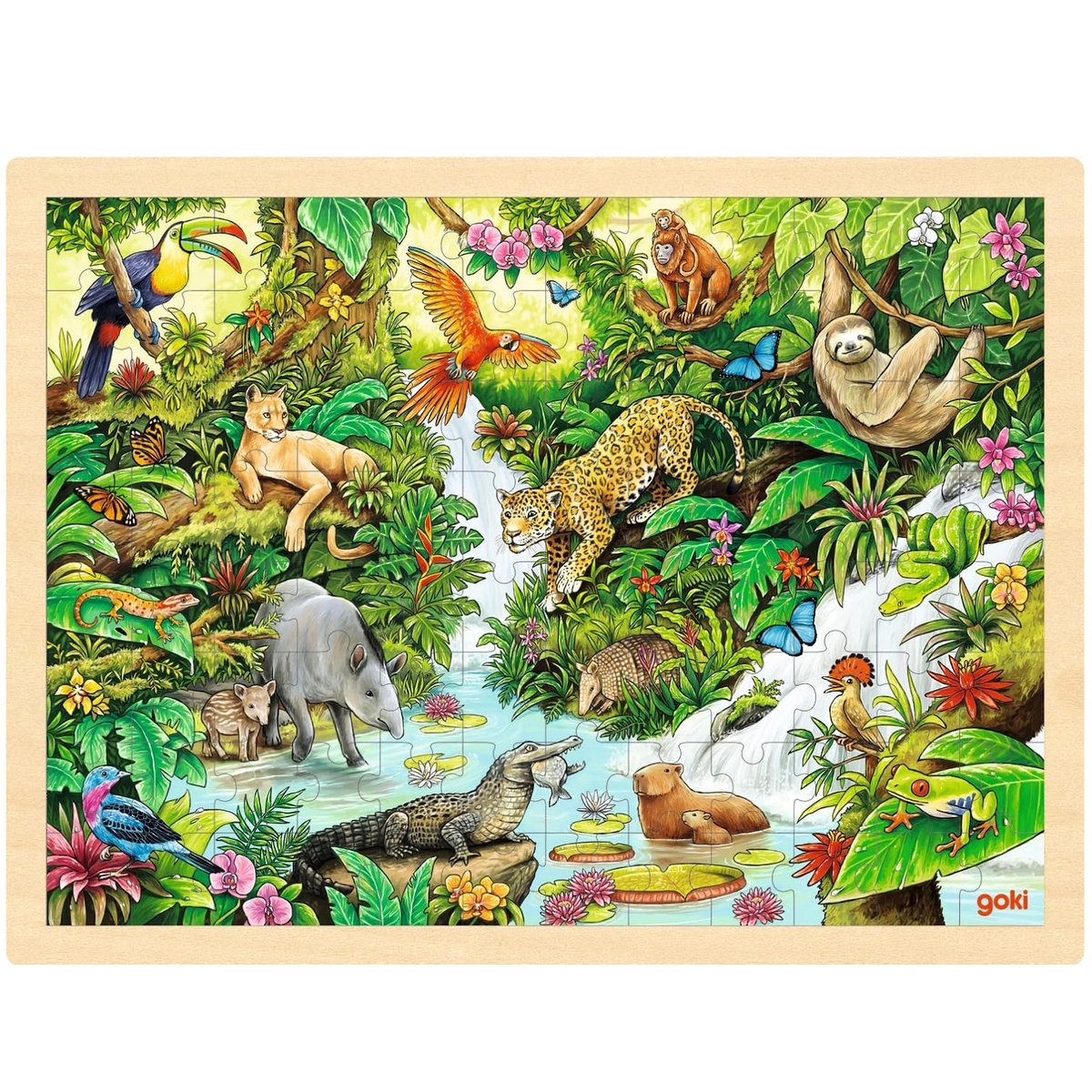 Puzzle Dans la jungle beige, GOKI