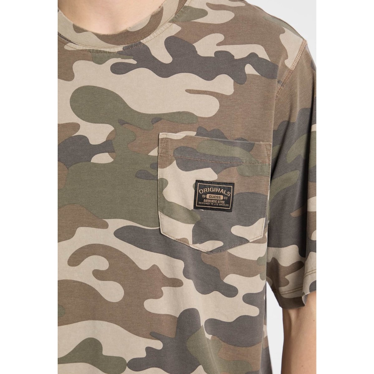 T-Shirt Camouflage camouflage, GUESS