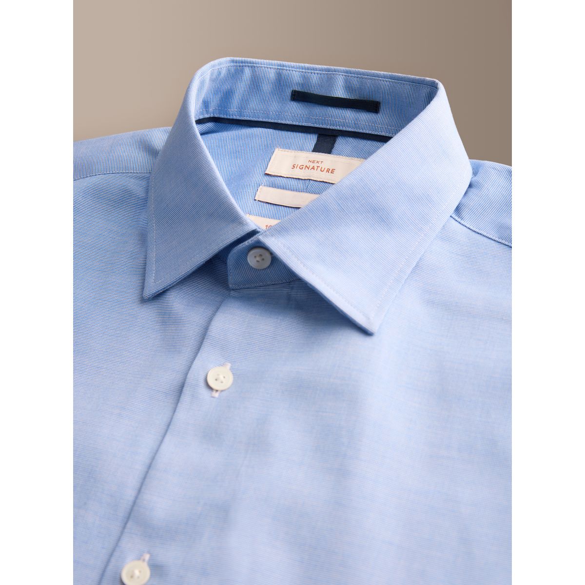 Chemise slim habillée/cravate maille bordeaux signature bleu, NEXT