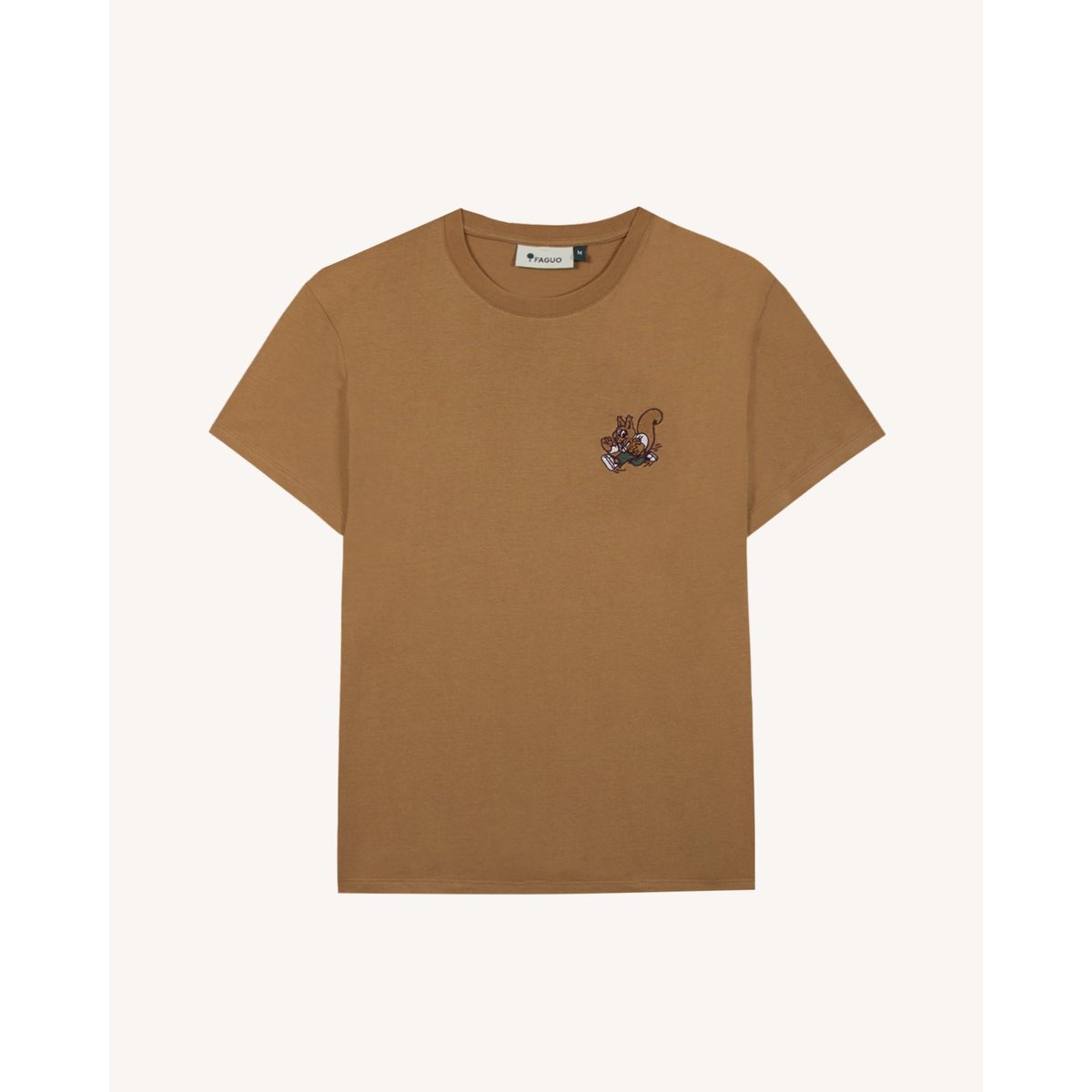 T-shirt en maille camel, FAGUO