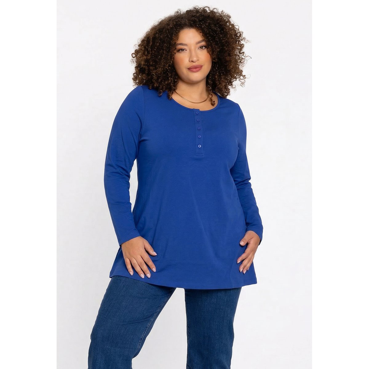 Tunique manches longues indigo, YOEK
