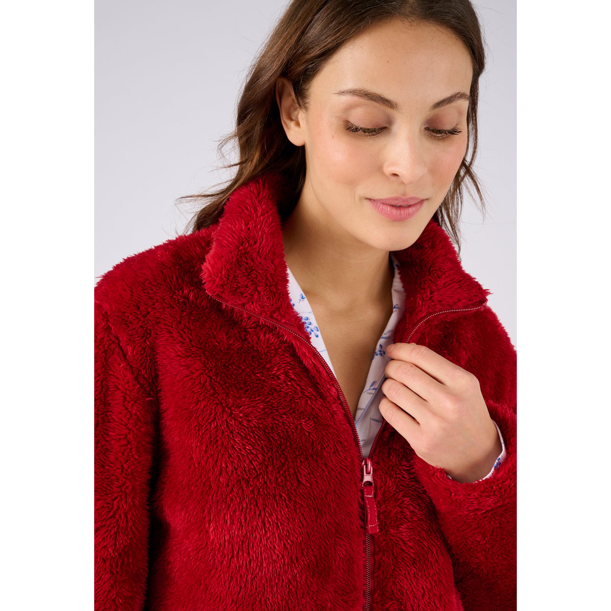 Veste d'intérieur maille Thermolactyl bleu, DAMART