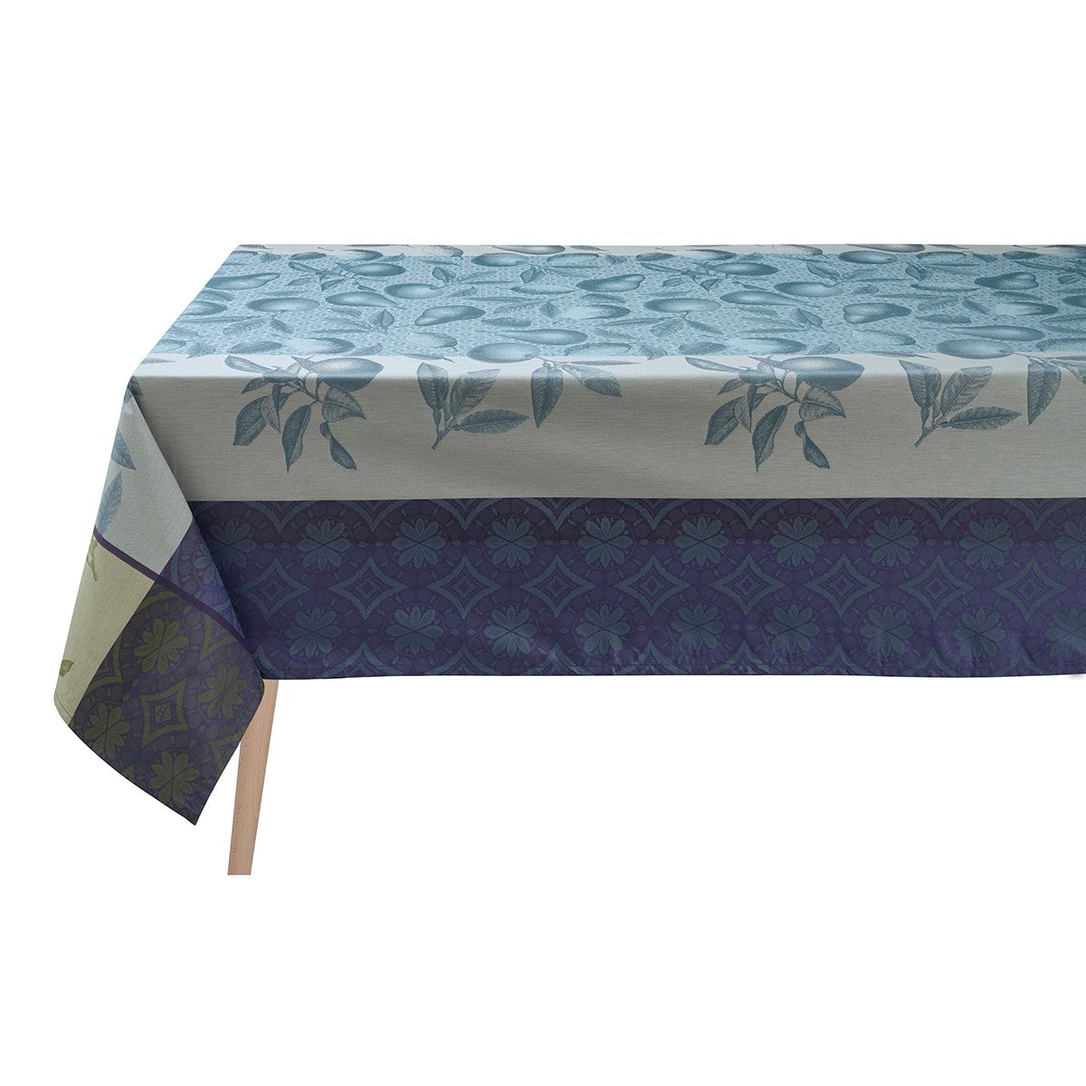 Nappe enduite en Coton, ARRIÈRE-PAYS ENDUIT cassis, LE JACQUARD FRANCAIS
