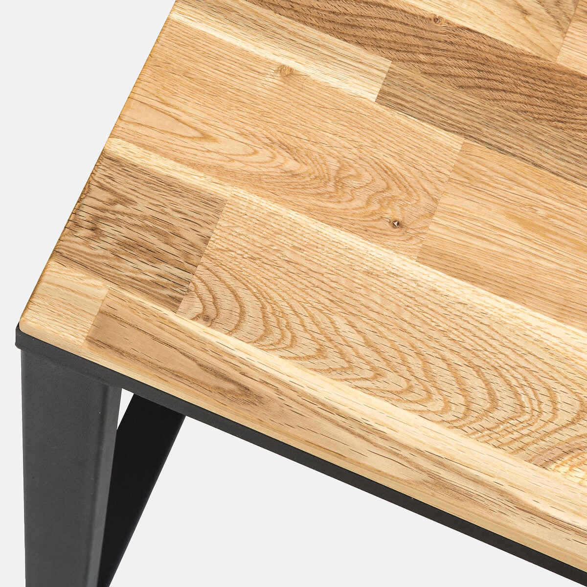 Hiba 8-Seater Dining Table in Oak and Steel natural, LA REDOUTE INTERIEURS