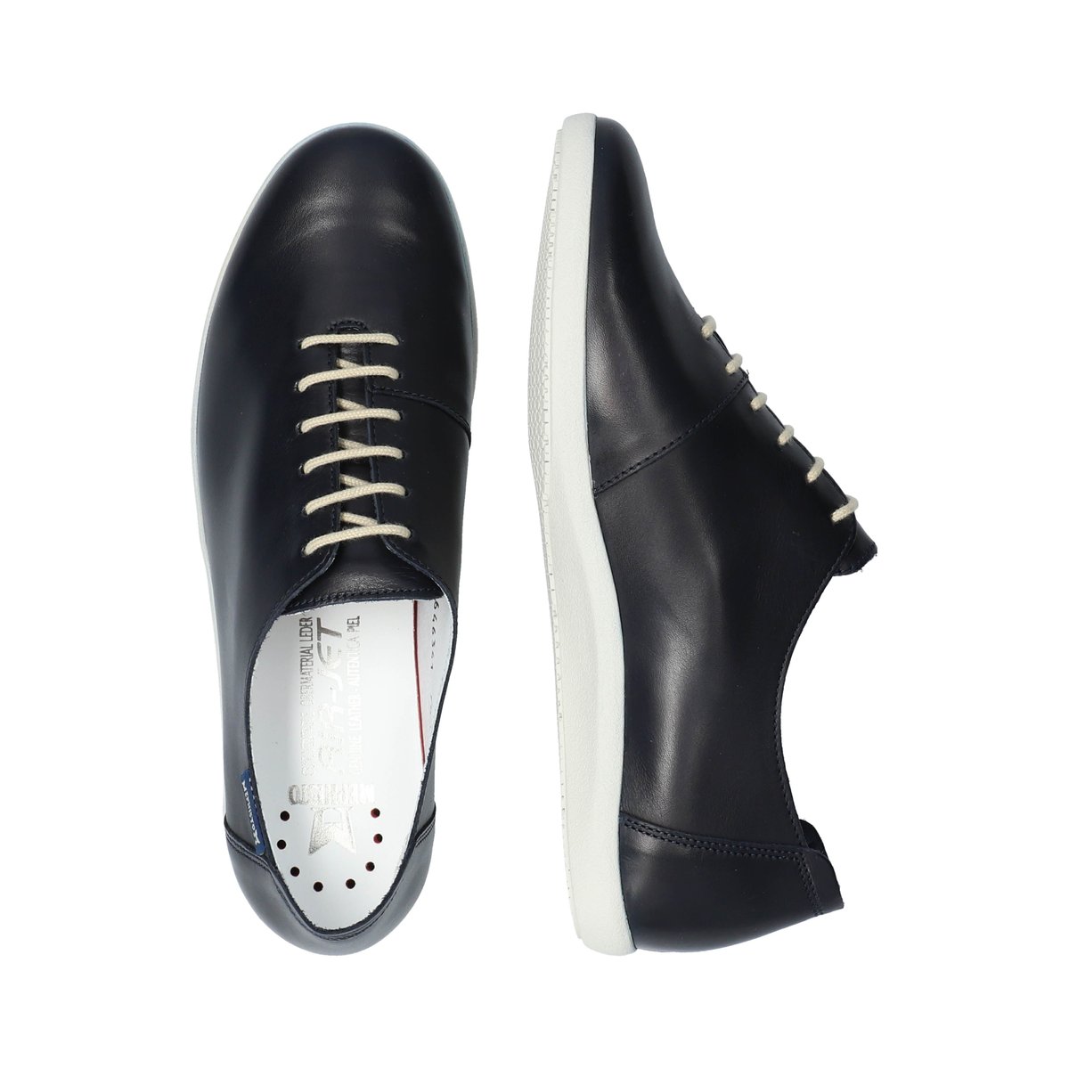 Baskets En Cuir Katie marine, MEPHISTO