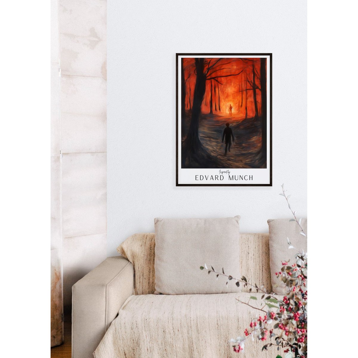 Affiche Edvard Munch n°16 blanc, L'AFFICHERIE