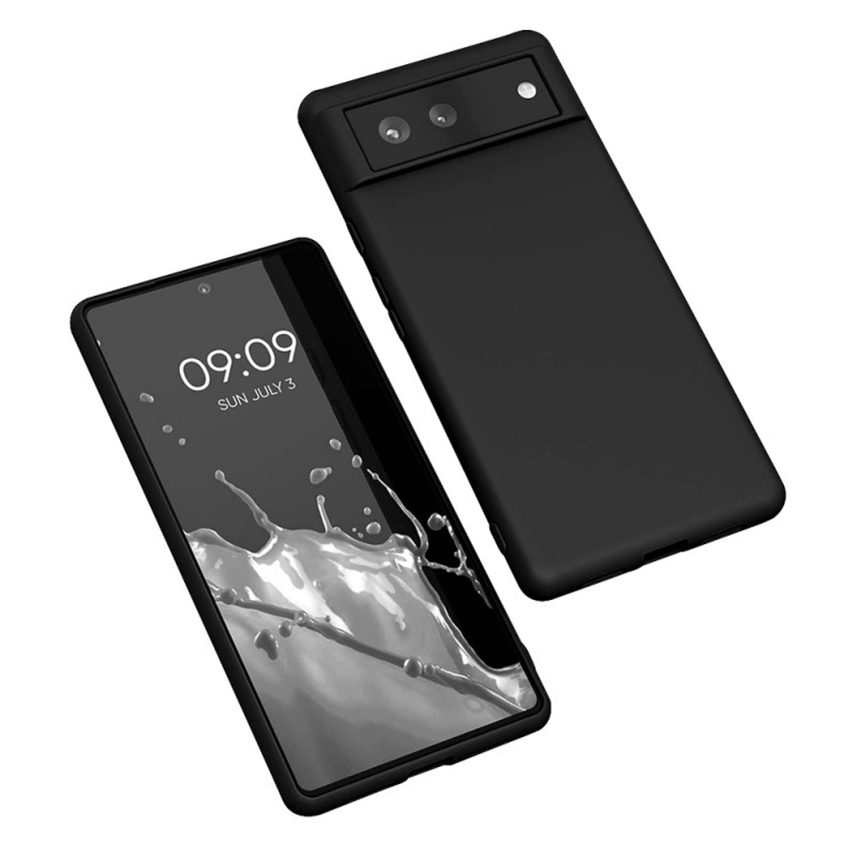 Coque Pixel 6 antichoc + 2 vitres noir, EVETANE