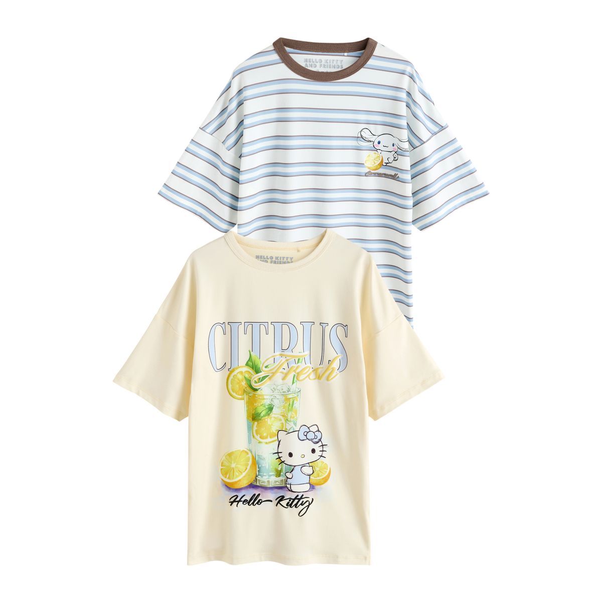 Chemises de nuit hello kitty, lot 2 bleu/jaune, NEXT