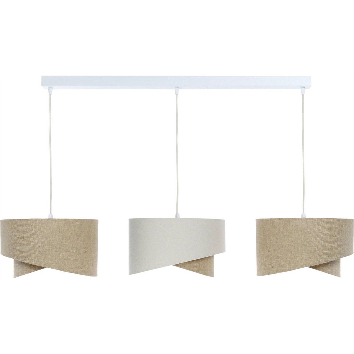 Suspension en jute et lin, BOHO beige naturel jute et lin, BPS KONCEPT