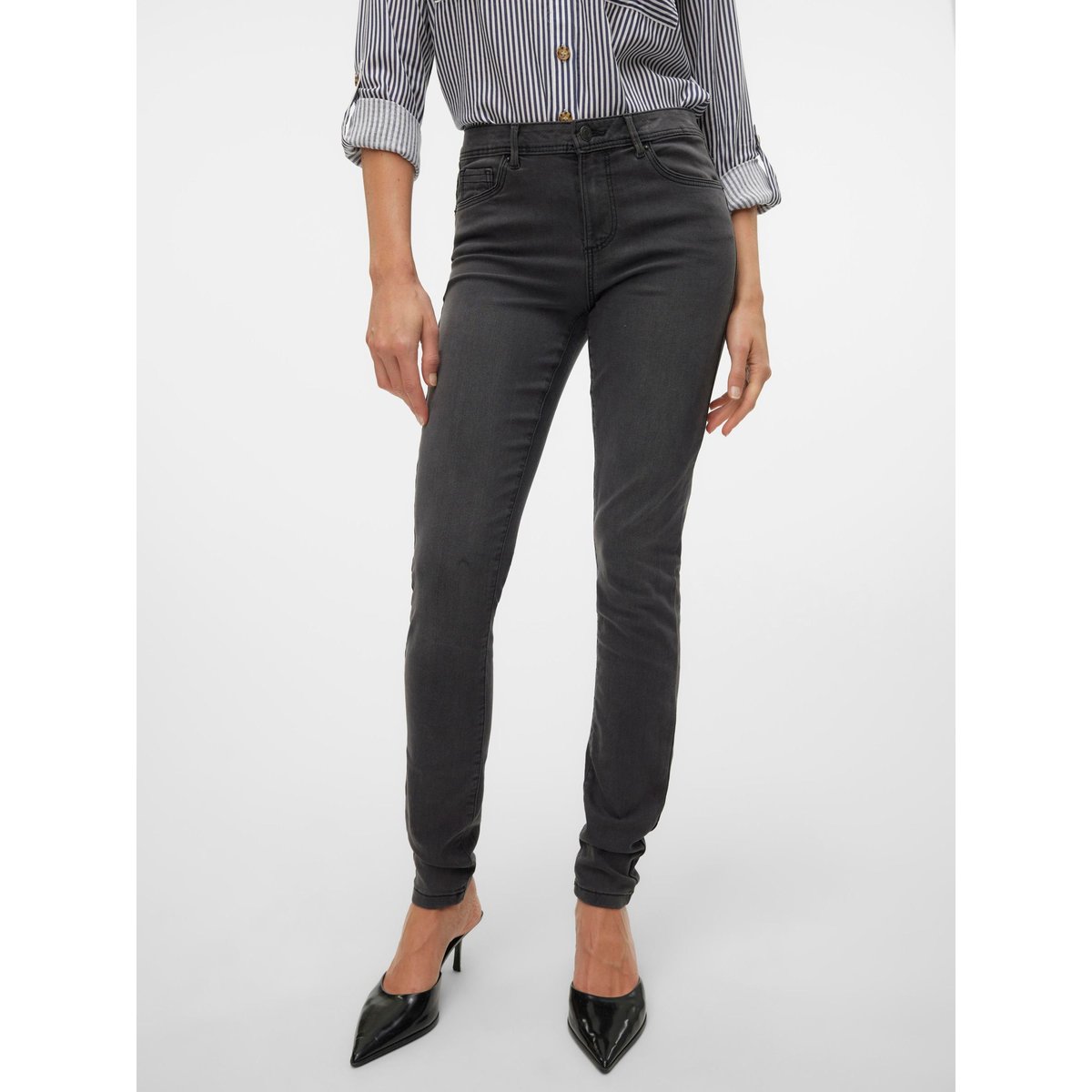 Jean Skinny dark grey denim, VERO MODA