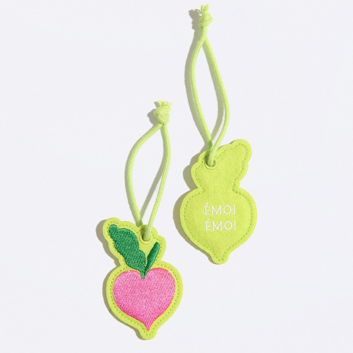 Porte-clés Radis love rose, EMOI EMOI