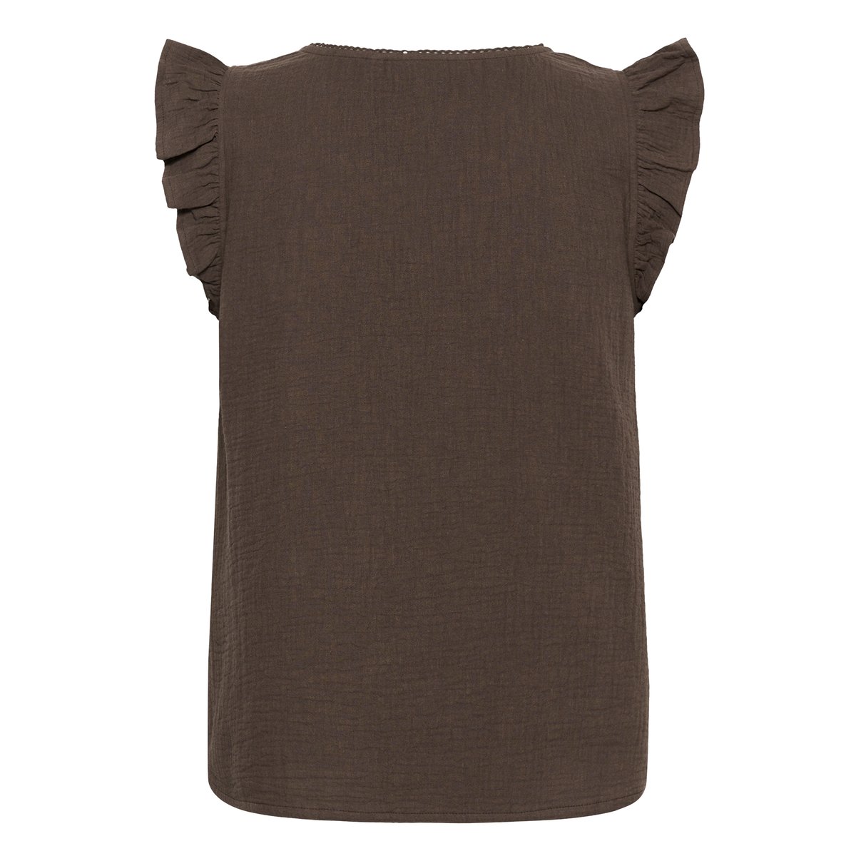 Blouse à manches courtes marron chocolate brown, KAFFE