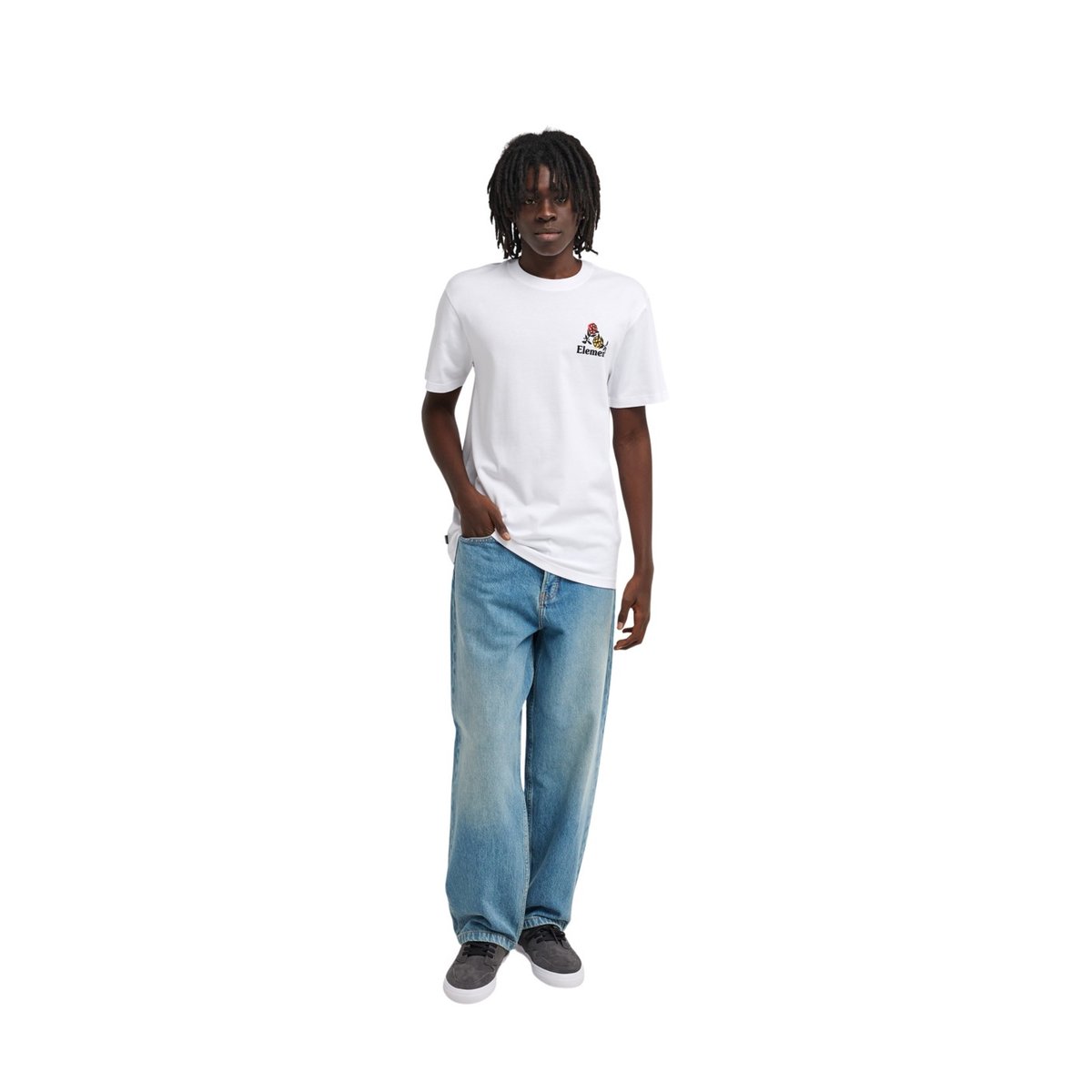 T-Shirt manches courtes HANDS FULL blanc optic white, ELEMENT