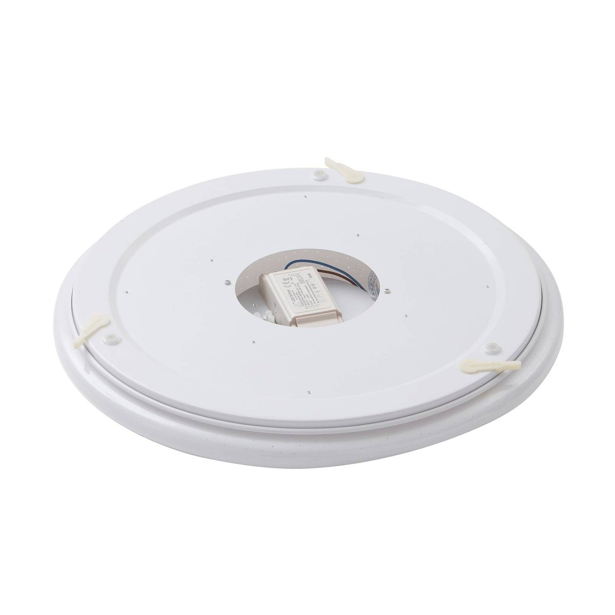 Plafonnier moderneLED, Thejesa blanc, LINDBY