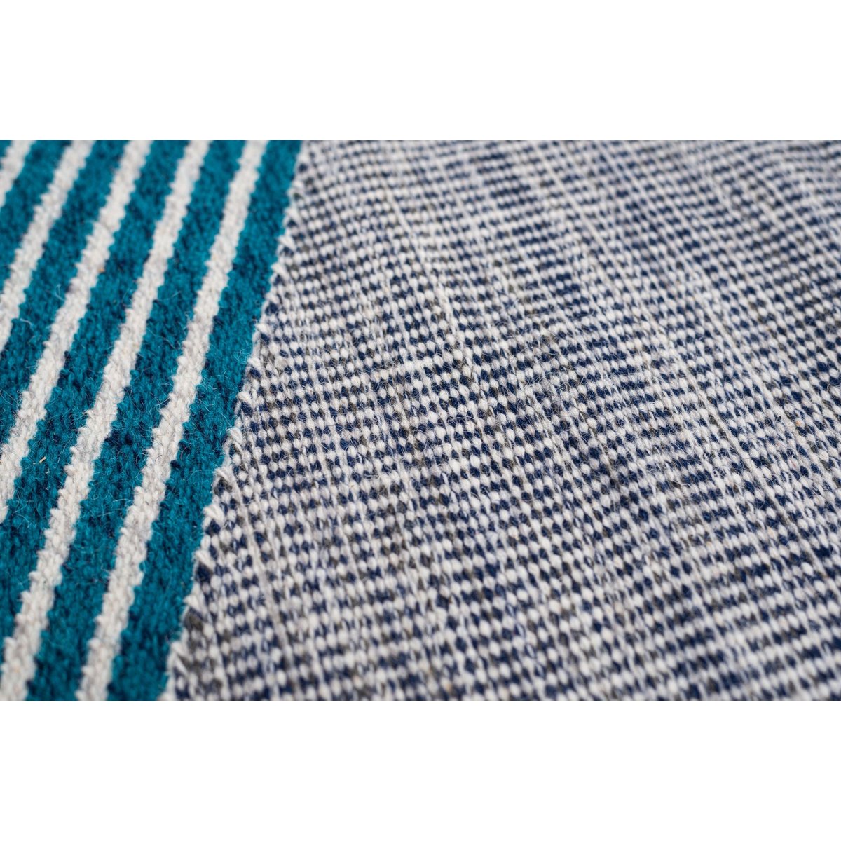 Tapis salon tissé main réversible - VINTAGE turquoise multicolore, TOM TAILOR