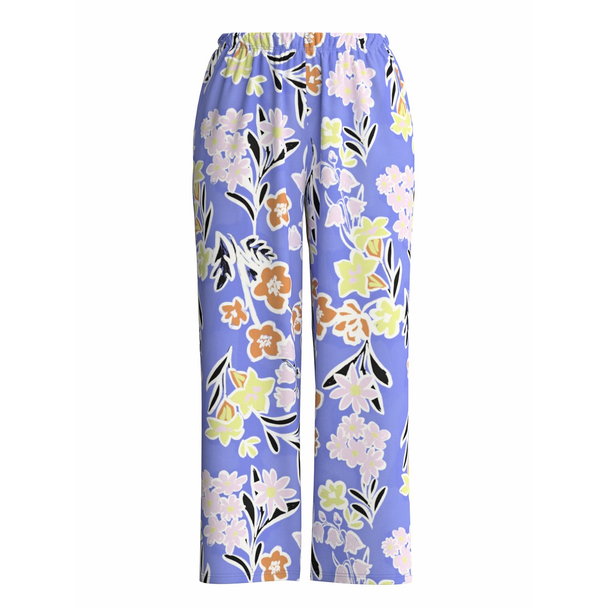 Pantalon de pyjama 7/8 Coton LATE BLOOM M&M deep cobalt, CALIDA