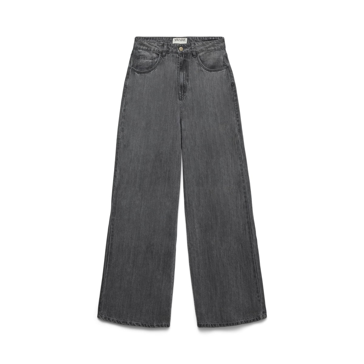 Jean À Coupe Large medium grey denim, VERO MODA