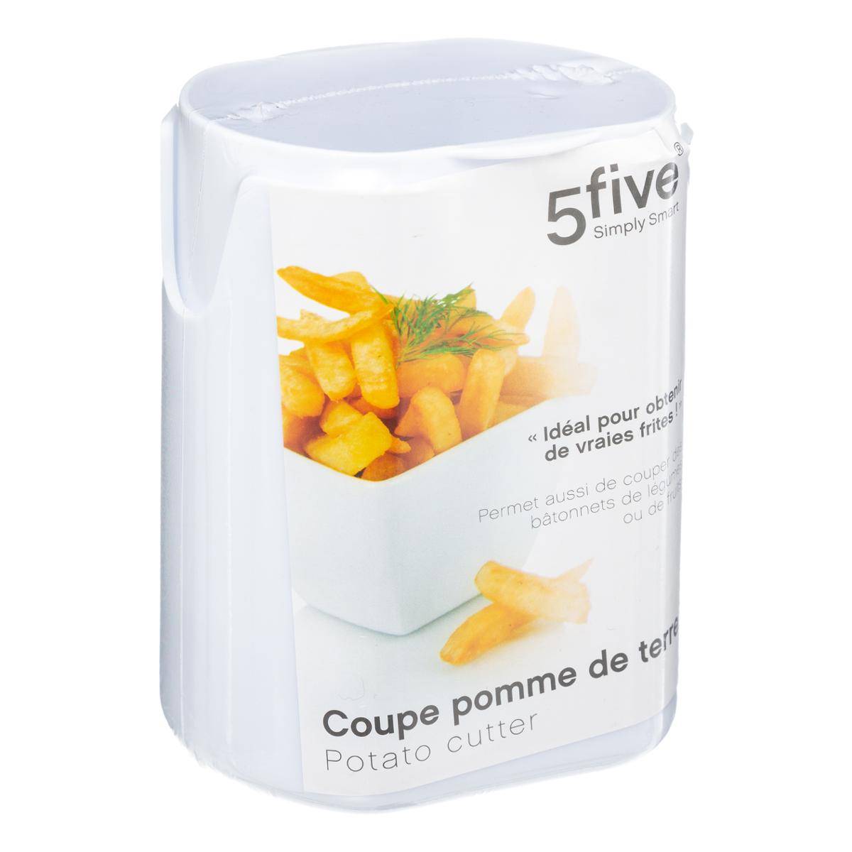 Coupe-frites lame en acier inoxydable ESSENTIELS blanc, 5FIVE SIMPLY SMART