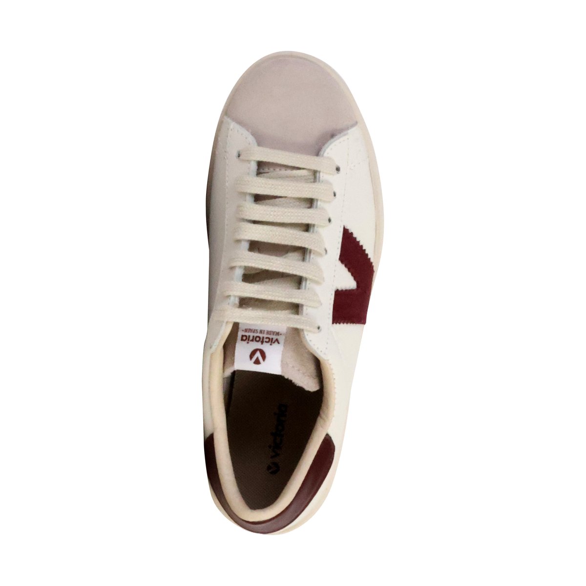 Basket Cuir bordeaux, VICTORIA