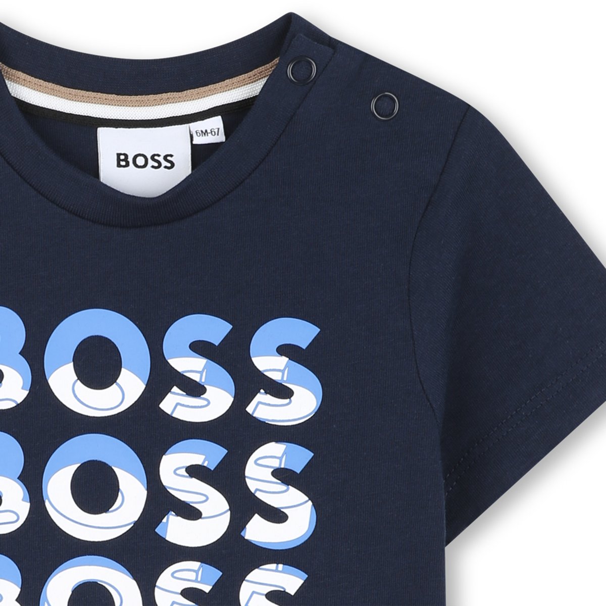 T-shirts à manches courtes bleu cargo, BOSS KIDSWEAR