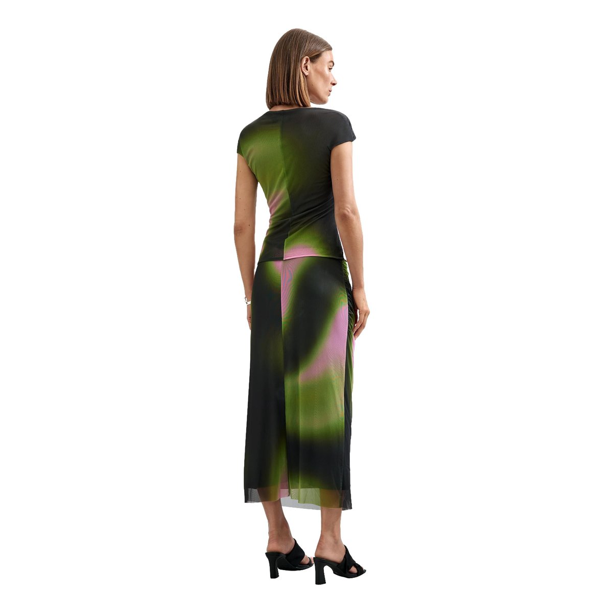 Jupe crayon en maille noir, DESIGUAL