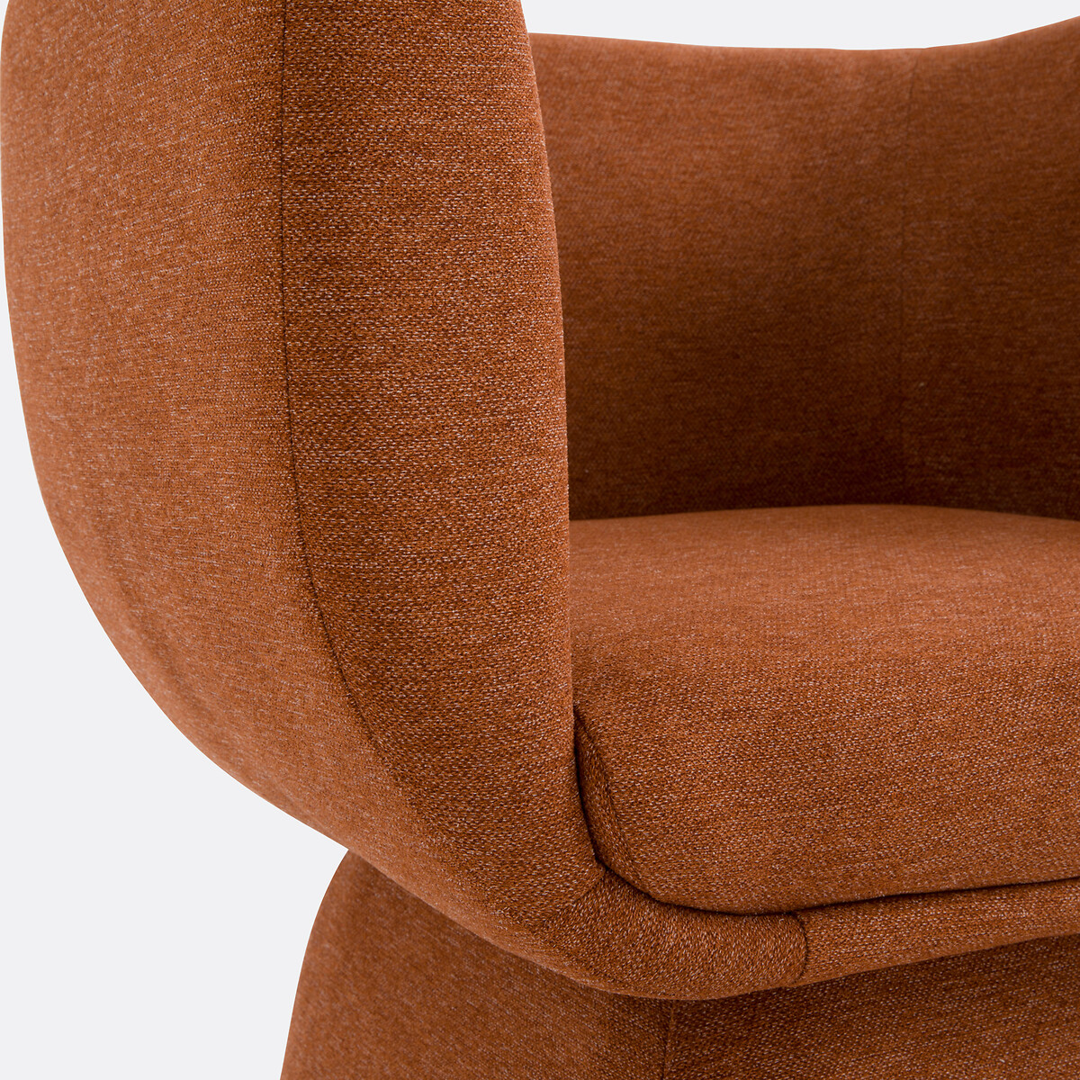 Fauteuil forme tulipe, Corole rouge, LA REDOUTE INTERIEURS