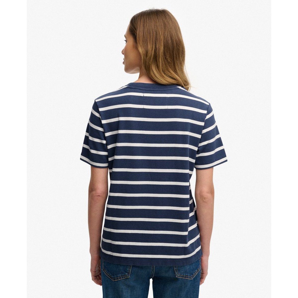 T-shirt Heritage Hamptons à Rayures bleu marine rayé, SUPERDRY