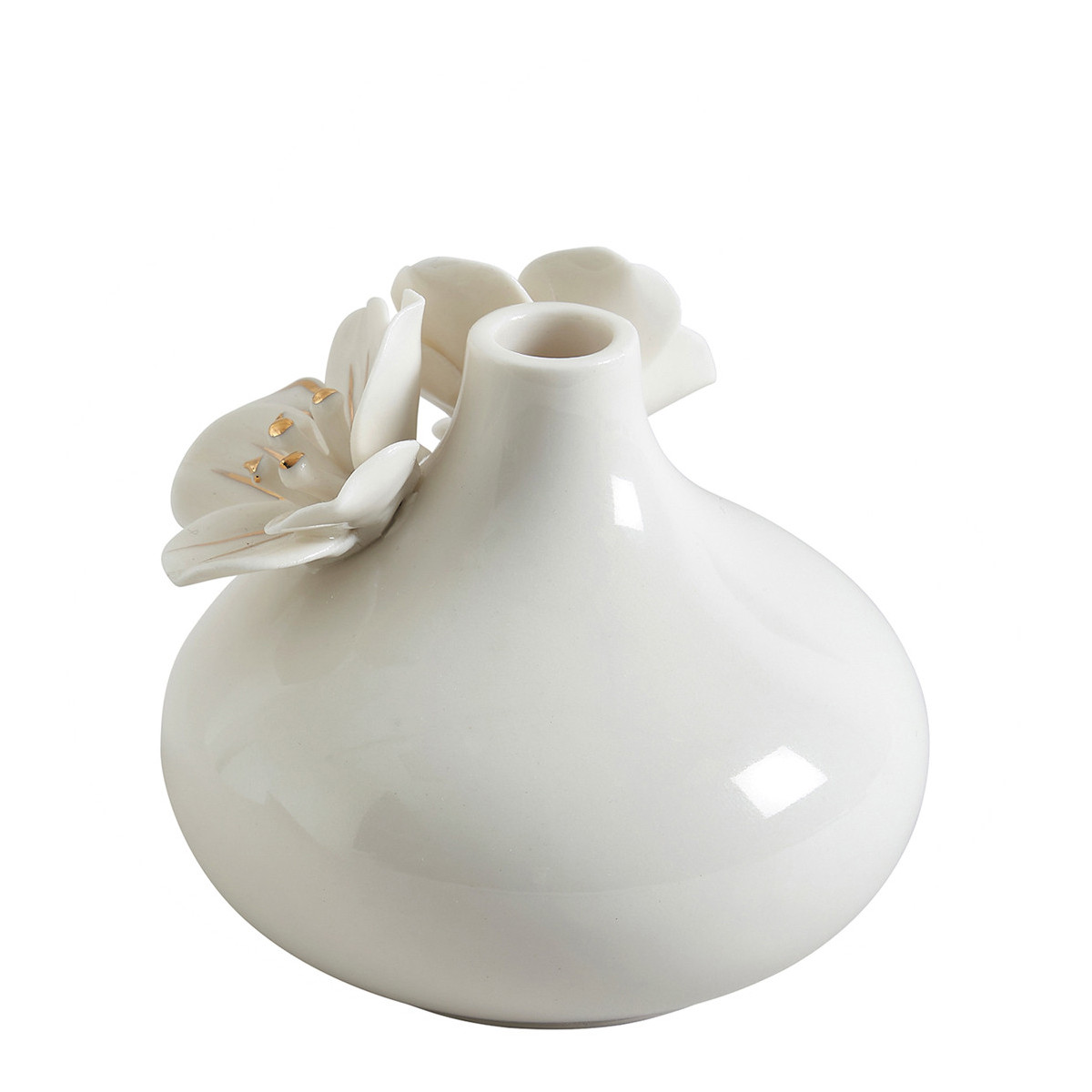 Vase soliflore Amour de Fleurs blanc, MATHILDE M