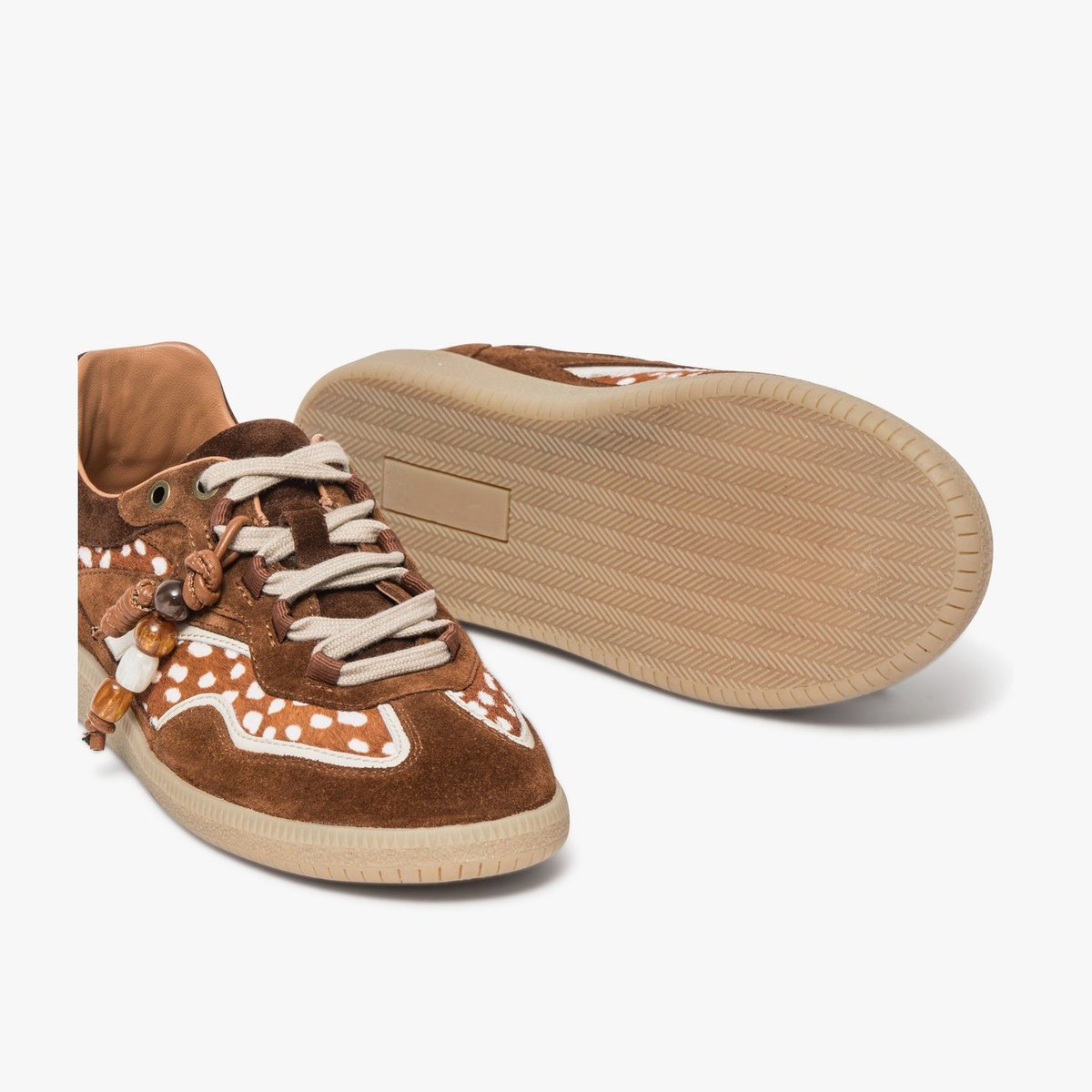 Basket en cuir LULU cognac beige/cognac, BOCAGE