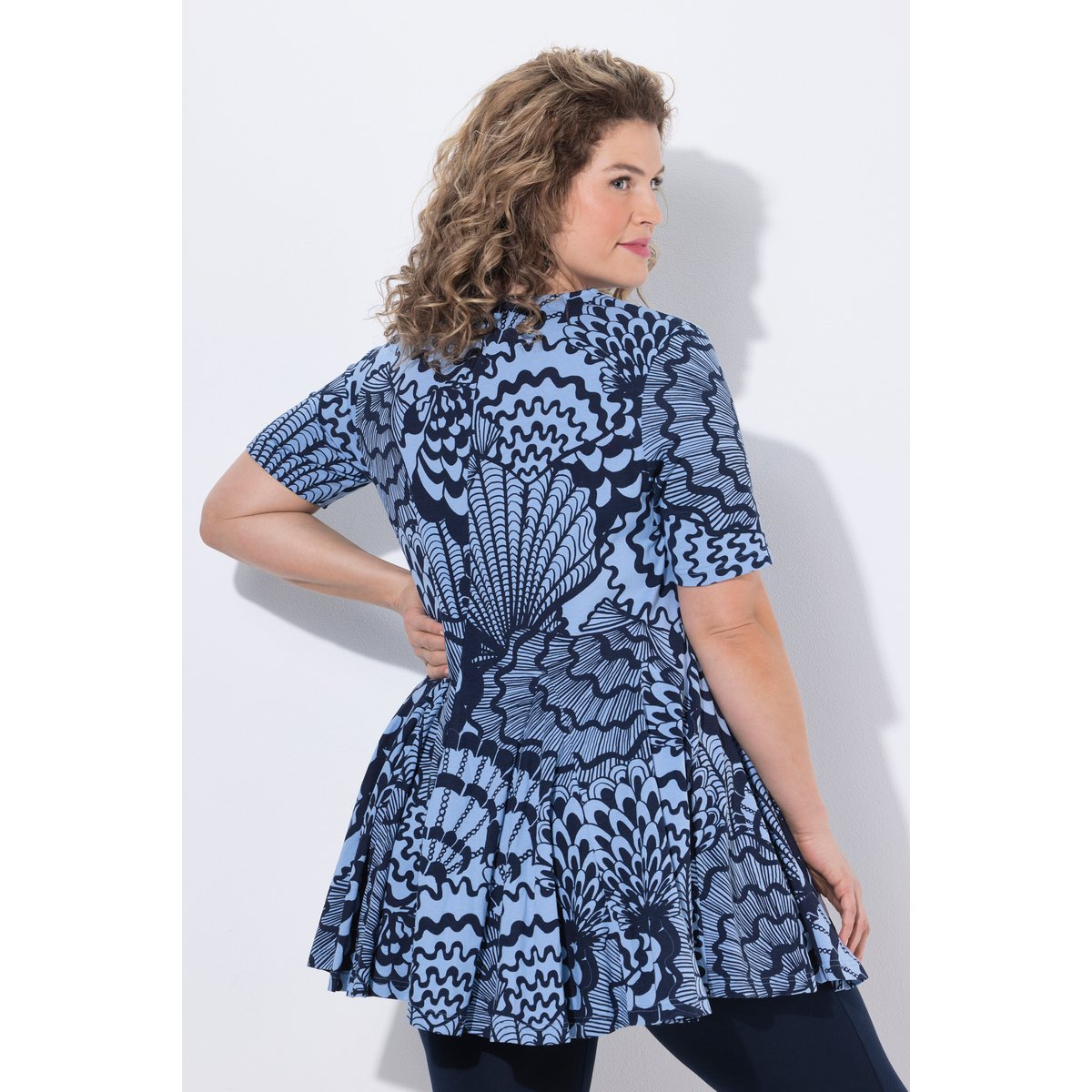 T-shirt motif coquillages marine, ULLA POPKEN