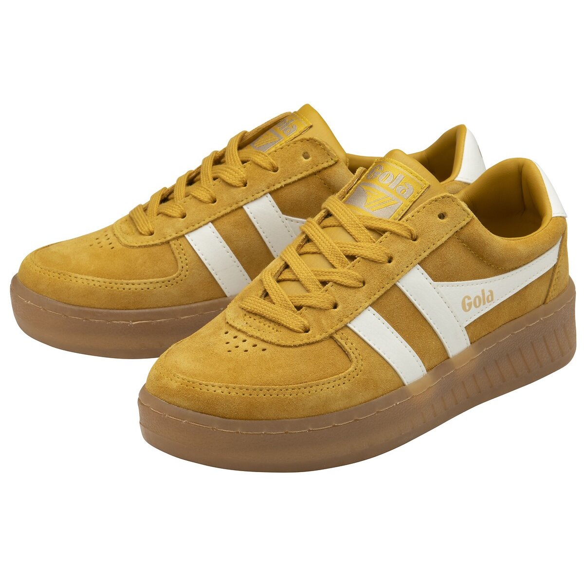 Baskets Grandslam Suede jaune/blanc, GOLA