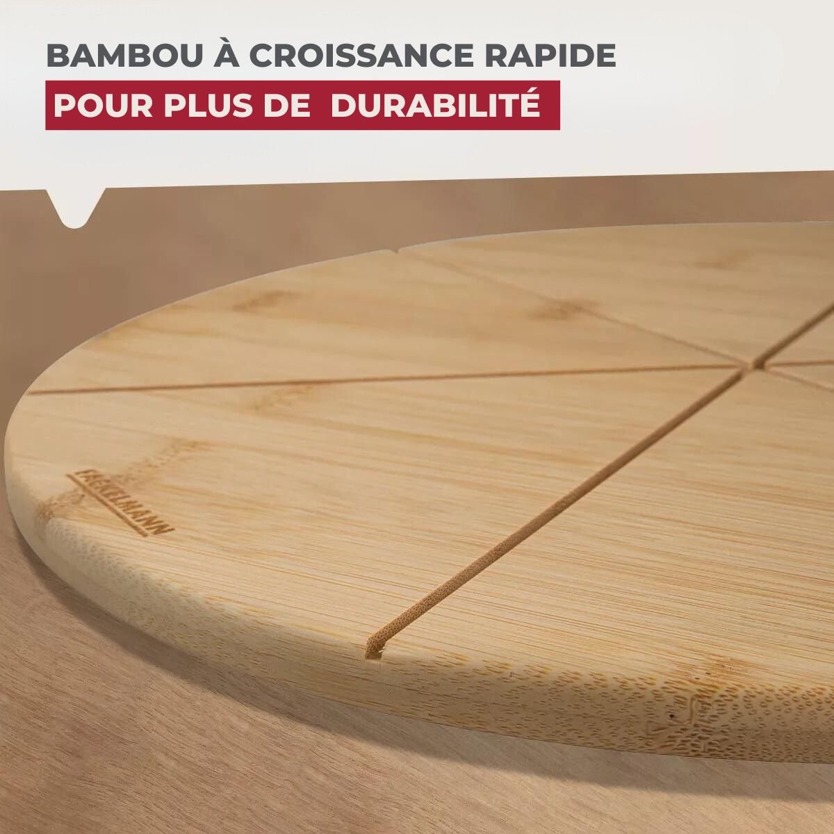 Set de 4 planches à pizza en bois BOISSELERIE bois, FACKELMANN